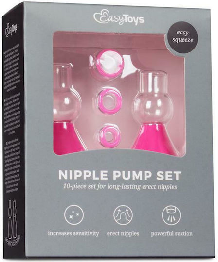 Easytoys Fetish Collection Nipple Suction Set Clitoral & Nipple Suction Devices Pink