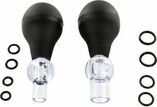 Seven Creations Nipple Pumps with Rings Black 2pcs