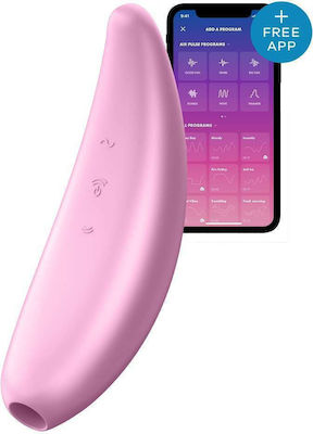 Satisfyer Curvy 3+ Sauger Vagina mit Vibration Pink 1Stück