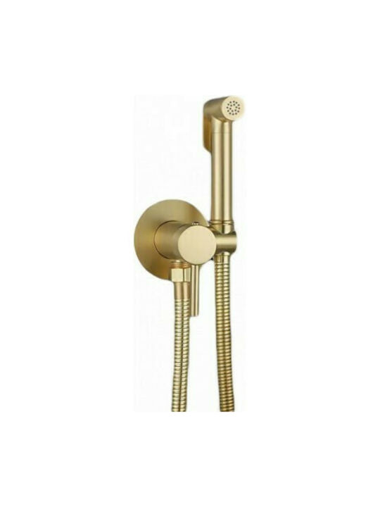 Interflex Minimal Wall Mounted Bidet Set Gold