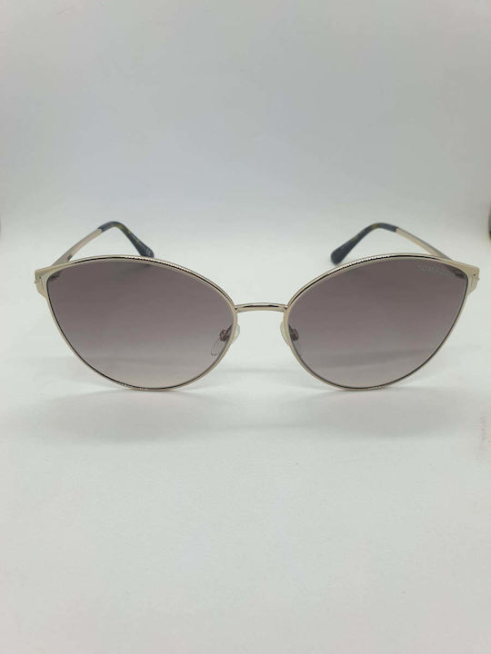 Tom Ford Women's Sunglasses with Gold Metal Frame FT0654 28F