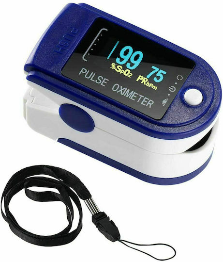 LTC Pulsoximeter Fingerspitze mit LED-Anzeige Für Kinder Blau