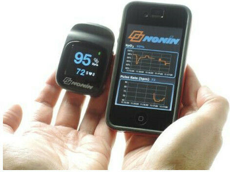Nonin Connect Elite 3240 Profesional Oximetru Degetul cu Bluetooth Negru