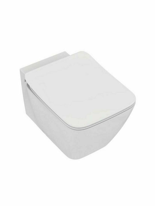 Ideal Standard Strada II Aquablade Toaletă montată pe perete cu Subțire Capac Închidere lentă Albă