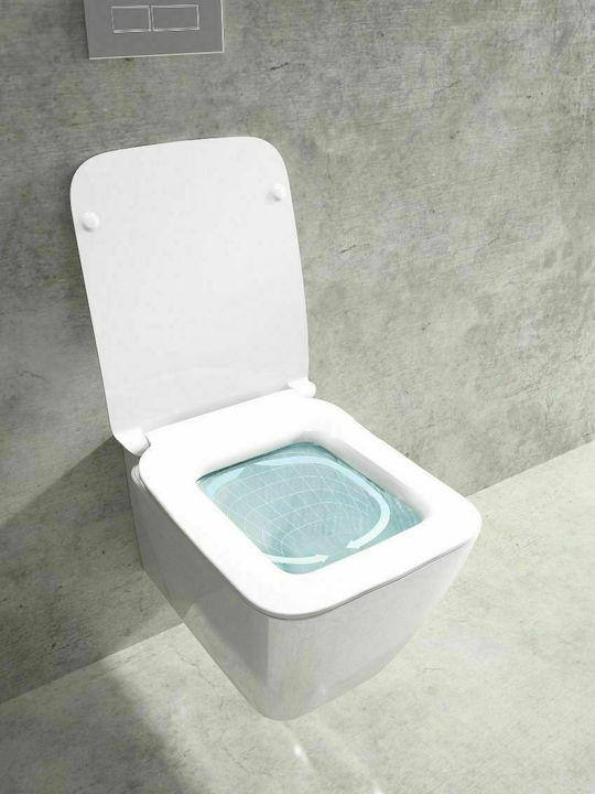 Ideal Standard Strada II Aquablade Toaletă montată pe perete cu Subțire Capac Închidere lentă Albă