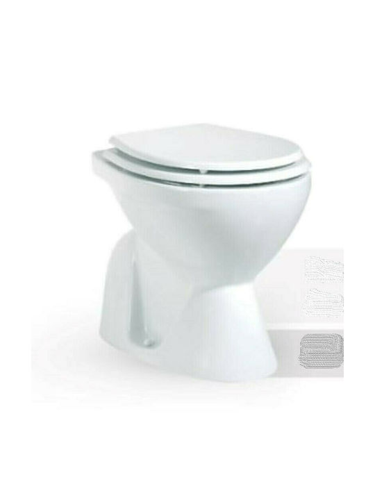 Creavit Apollo Stehende Toilette Unterer Siphon Weiße