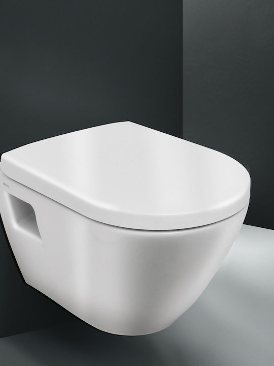 Serel Smart 48.5cm Монтирана на стена тоалетна Бяла