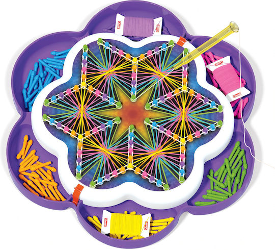 Quercetti broderii String Art Mandala pentru copii de 5+ ani+ ani