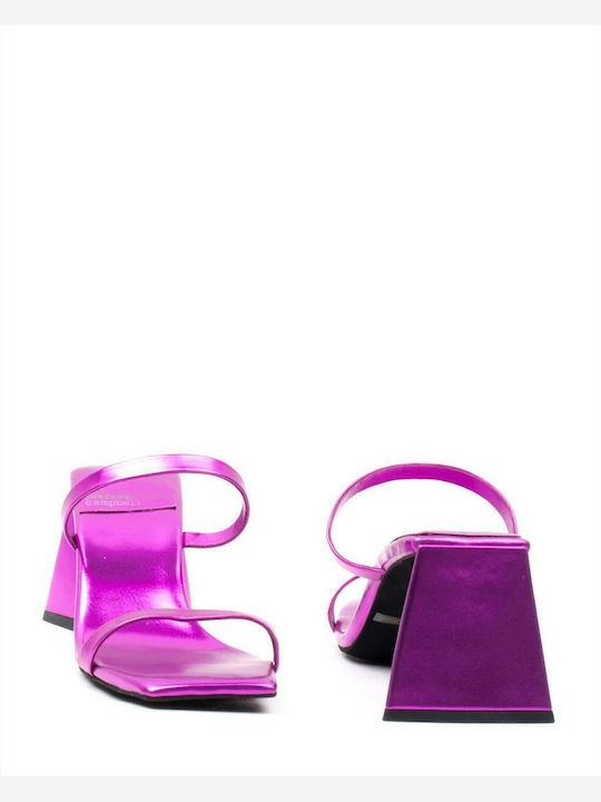 Tendresse Sandals from Patent Leather Fuchsia