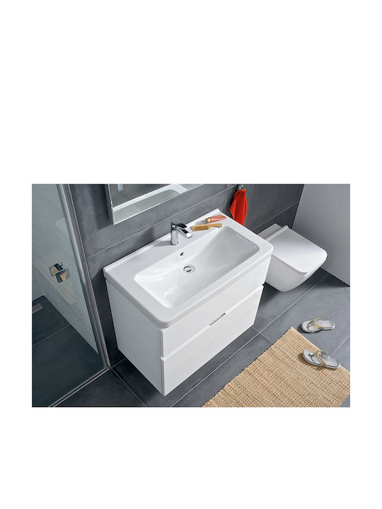 Jika Pure Wandhängende Toilette mit Schlank Deckel Sanftes Schließen Weiße