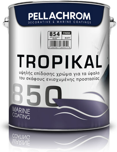 Pellachrom Tropikal 850 Antifouling for Boat Protection 5lt White