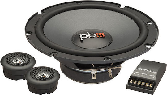 PowerBass Σετ Ηχεία Αυτοκινήτου Διαιρούμενα 6.5" με 75W RMS (2 Δρόμων)