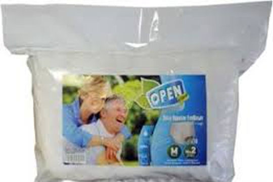 Open Care Scutece Chiloți pentru Incontinență Nr.2 Talie 80-120cm Mediu 10buc