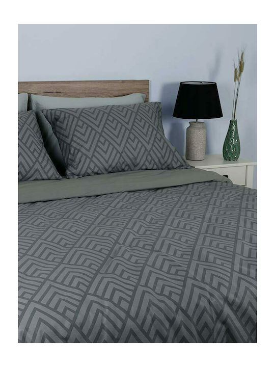 Sunshine Duvet Cover Cotton Queen 230x250 2036 Grey