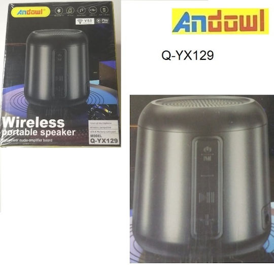 Andowl Bluetooth Speaker 3W with Radio Black