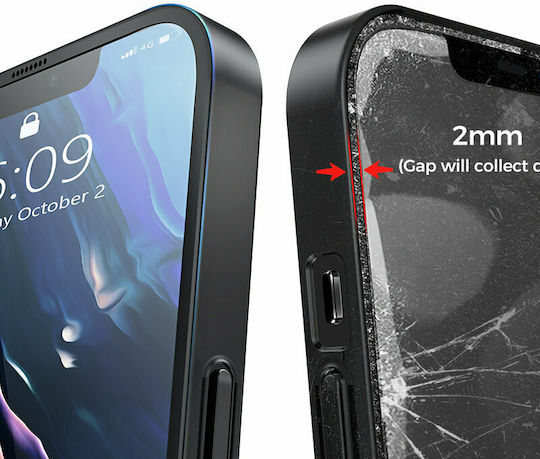 Joyroom JR-BP935 Back Cover Πλαστικό 0.76mm Σετ με Τζαμάκι Γκρι (iPhone 13 Pro)