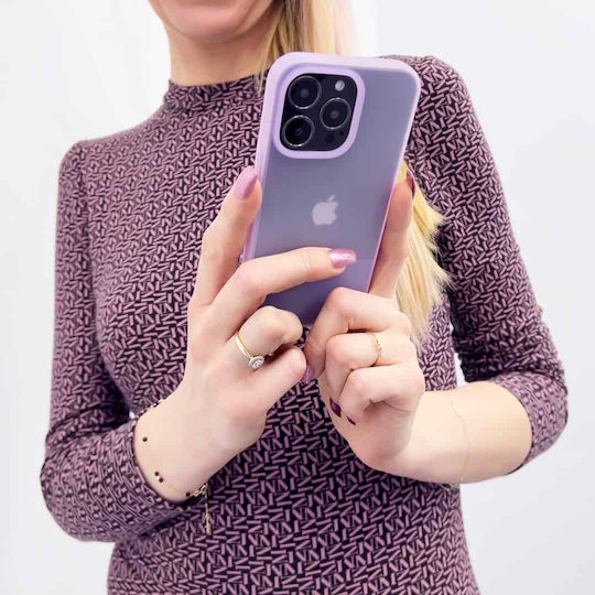 Kingxbar Plain Back Cover Silicon Violet (iPhone 13 Pro Max)