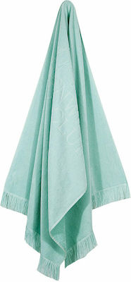 Greenwich Polo Club Beach Towel Cotton Mint with Fringes 190x90cm.