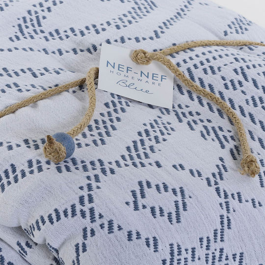 Nef-Nef Homeware Mysterious Κουβέρτα Πλεκτή Υπέρδιπλη 230x250εκ. Blue