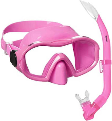 Mares Kids' Silicone Diving Mask Set with Respirator Blenny Combo Pink