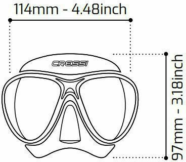 CressiSub Silicone Diving Mask Calibro Black