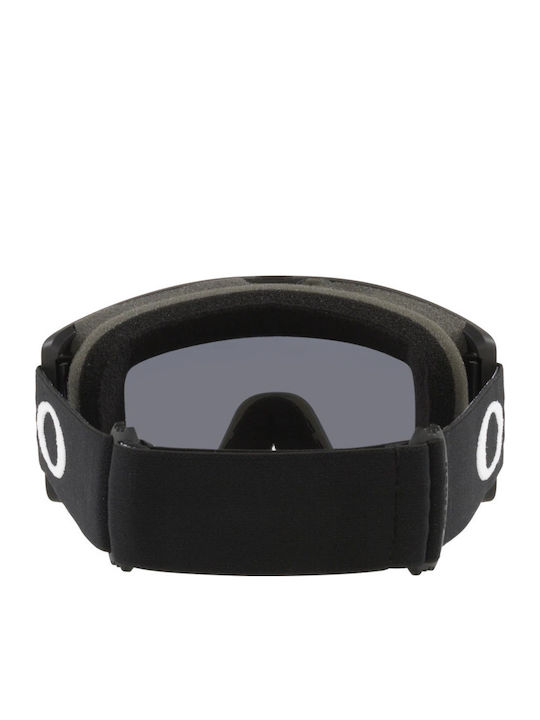 Target Line M Snow Μάσκα Σκι & Snowboard Ενηλίκων Μαύρη με Φακό Φιμέ Μαύρο