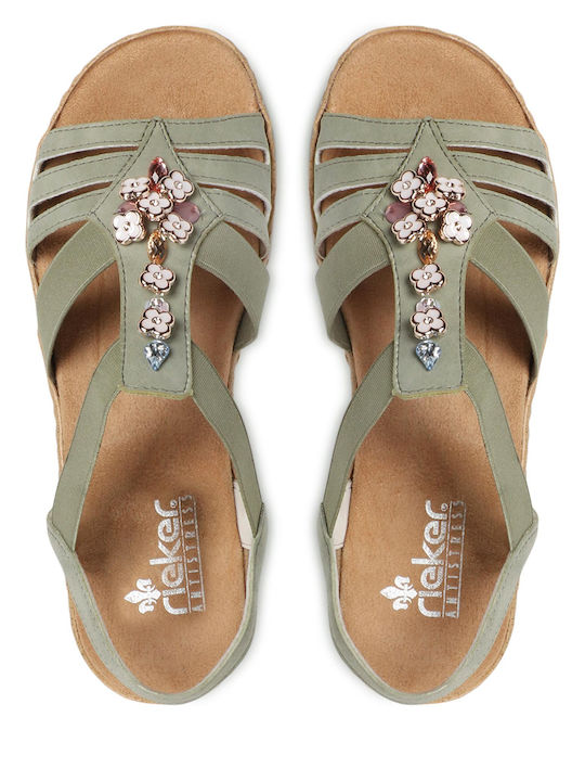 Sandale Casual Damă Anatomic Verde