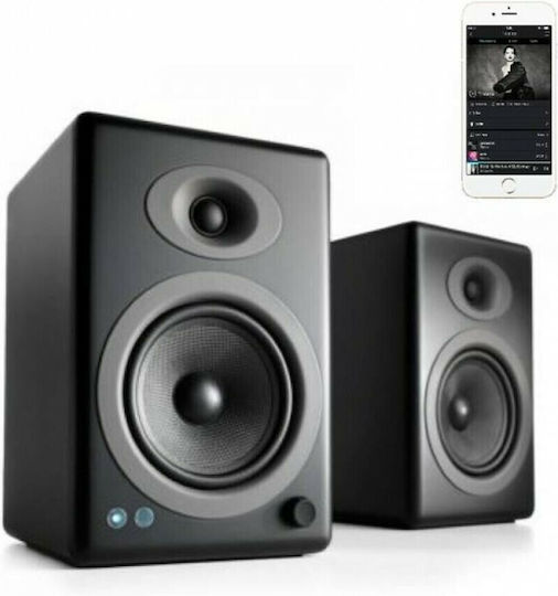 Audioengine A5+ Αυτοενισχυόμενα Ηχεία με Bluetooth 50W (Ζεύγος) Μαύρα