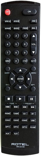 Rotel RC-1572MKII Προενισχυτής Hi-Fi Stereo Μαύρος