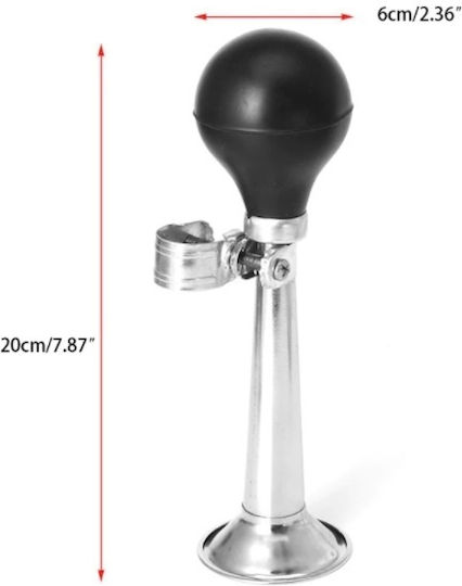 Fabas Luce Retro Κόρνα Ποδηλάτου Ασημί