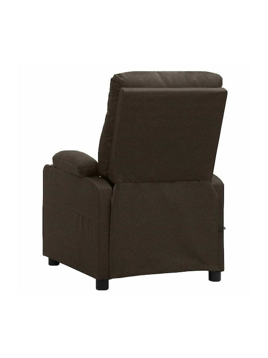 Relaxsessel Friseurwaschbecken mit Fußhocker Braun 78.5x93x96.5cm