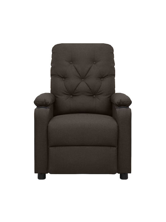 Relaxsessel Friseurwaschbecken mit Fußhocker Braun 78.5x93x96.5cm