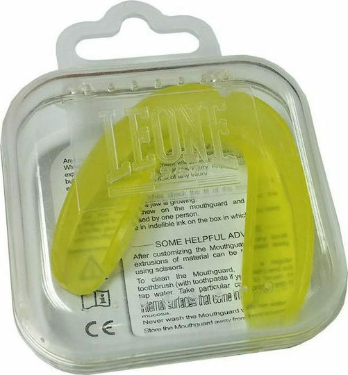 Leone Basic PD521 PD521 Προστατευτική Μασέλα Senior Κίτρινη με Θήκη