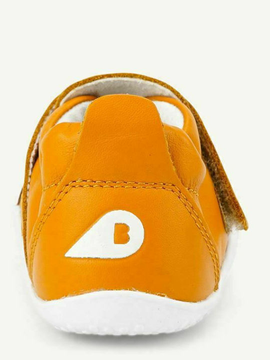 Παιδικά Sneakers Ανατομικά με Σκρατς Καφέ