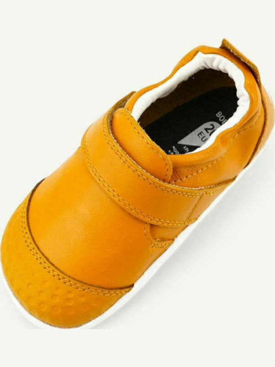 Παιδικά Sneakers Ανατομικά με Σκρατς Καφέ