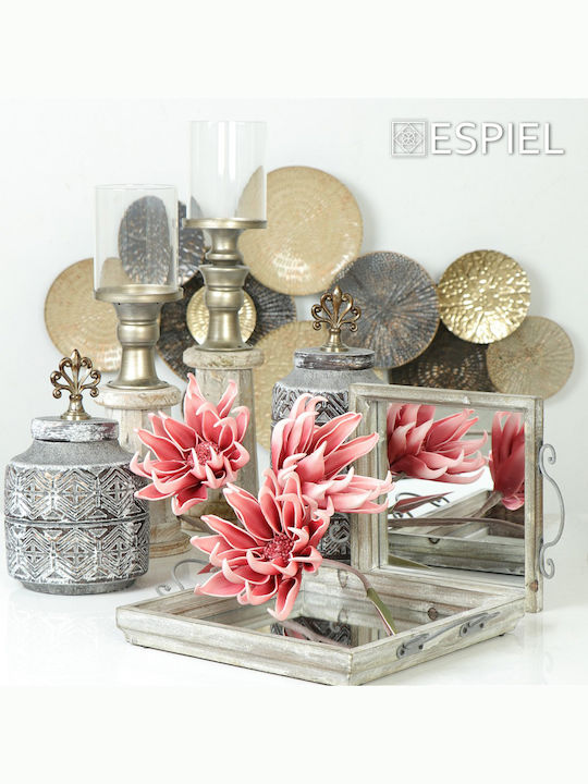 Espiel Candle Holder suitable for Tealights Metal Colorful 12.5x12.5x50cm 1pcs