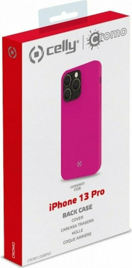 Celly Cromo Fluo Back Cover Σιλικόνης Ροζ (iPhone 13 Pro)