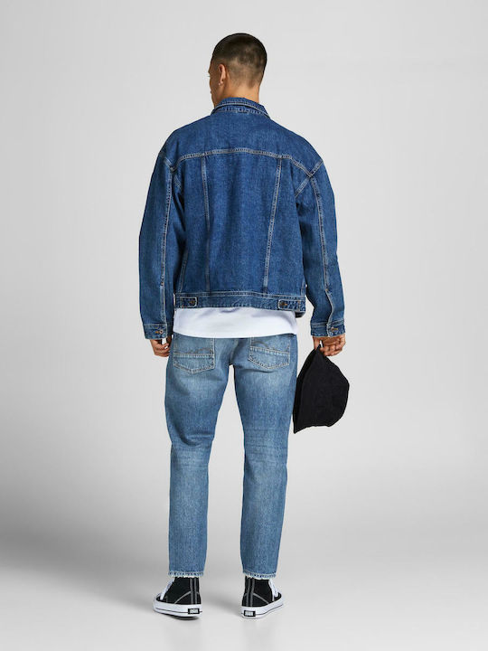 Jack & Jones Pantaloni de Bărbați din Jean în Linie Tapered Blue