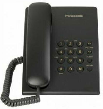 Panasonic KX-TS500 Corded Office Phone Black KX-TS500EXB