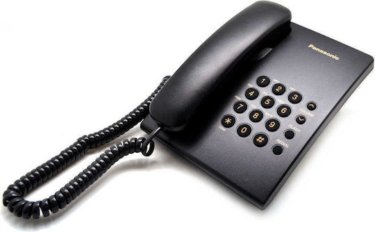 Panasonic KX-TS500 Corded Office Phone Black KX-TS500EXB