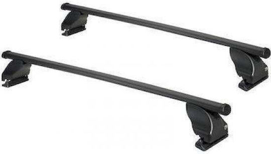 Car Roof Bars Metallic 112cm for Mercedes-Benz A Class 5D W168 Long Wheelbase 5D 2001-2004 Set with Roof Rack Legs Black