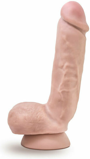 Blush X5 Dildo realist cu Testicule și Ventuză Vanilie 22cm