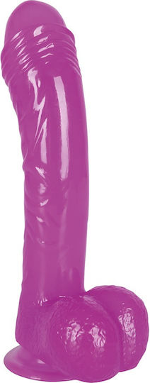 You2Toys Jelly Ready Mate Realistisches Dildo mit Hoden und Saugnapf Lila 17cm