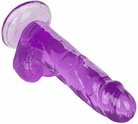 Calexotics Size Queen Dildo Realistisches Dildo mit Hoden und Saugnapf Purple 15cm
