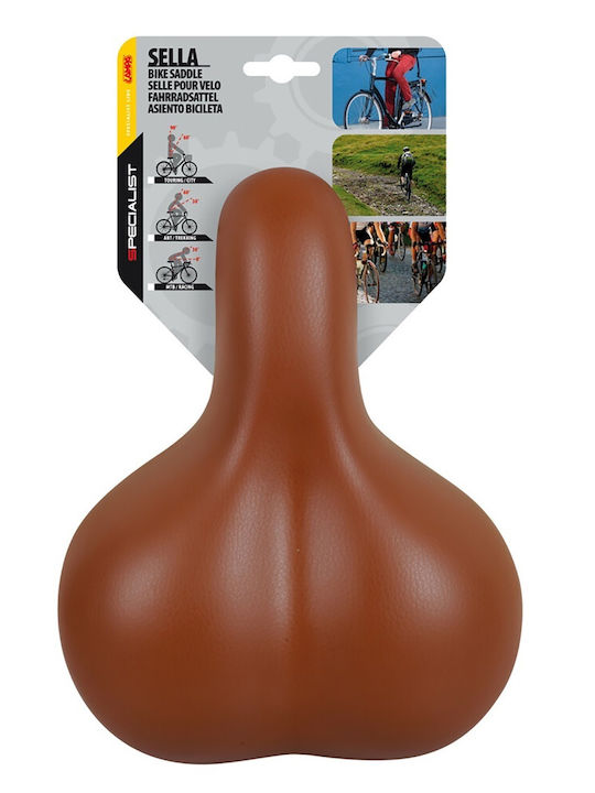Lampa S-5 Brown Bicycle Saddle City