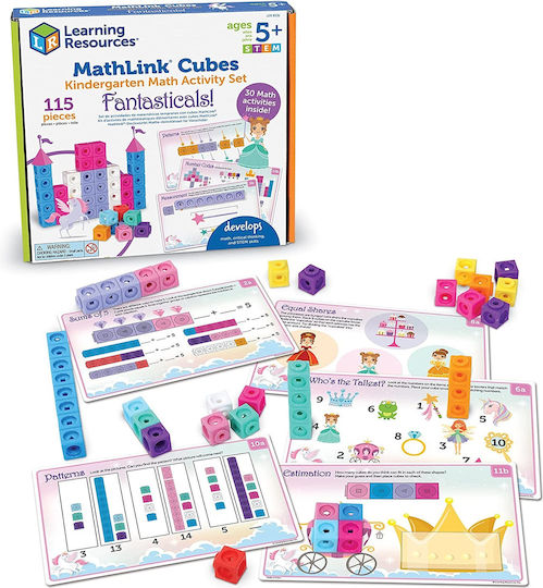 Learning Resources MathLink Cubes Early Maths Fantasticals STEM Εκπαιδευτικό Παιχνίδι Γνώσεων για 5+ Ετών