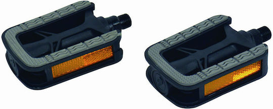 Dresco Flat Bicycle Pedals Black