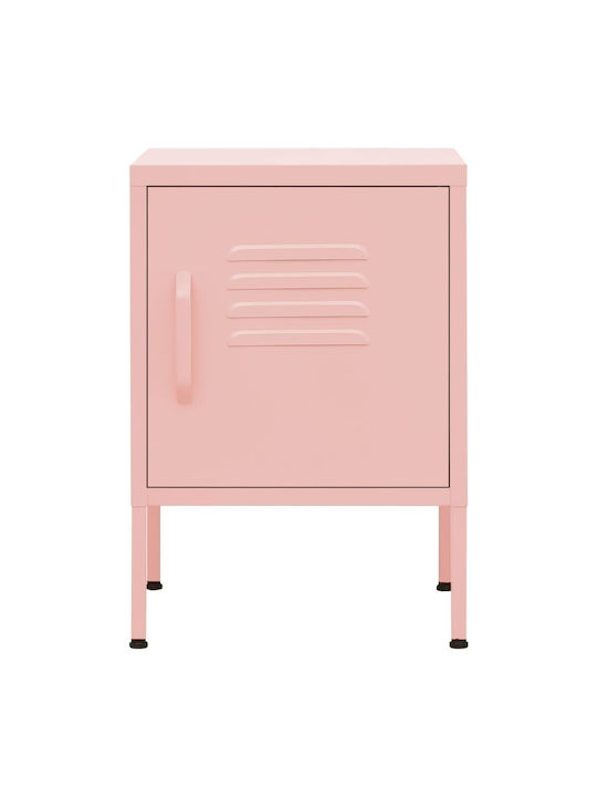 Nachttisch Metall Rosa 35x35x51cm