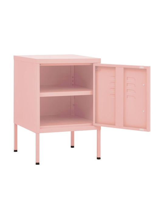 Nachttisch Metall Rosa 35x35x51cm
