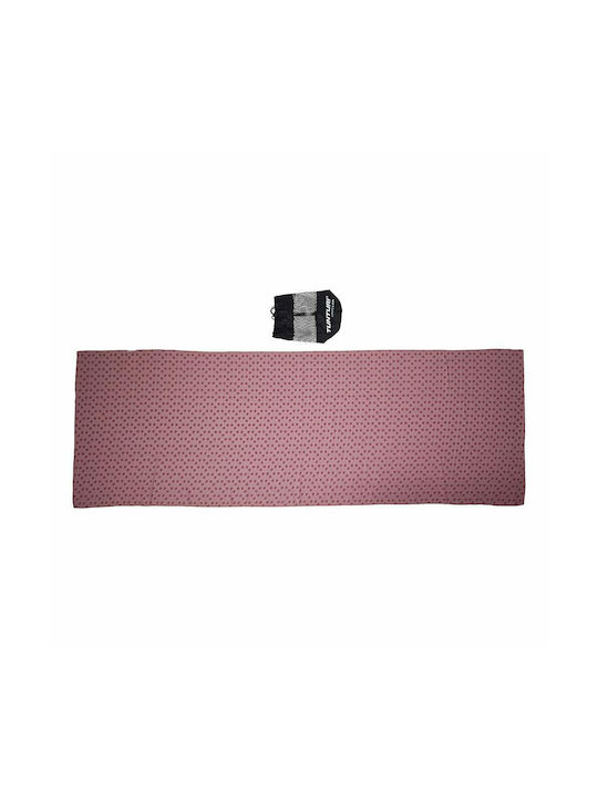 Tunturi Yoga Gym Towel With Carrying Case Pink 180x63cm